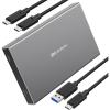 imageCable Matters Premium Aluminum 10Gbps Gen 2 USB C Hard Drive Enclosure for 25quot SSDHDD with USBC and USBA Cables  Thunderbolt 4  USB4  Thunderbolt 3 Port Compatible with MacBook Pro MacBook Air