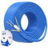 imageCable Matters UL Listed 10Gbps CM Rated 24AWG Stranded Cat 6 Ethernet Cable  500ft Bare Copper UTP Cat6 Spool for Ethernet Patch Cable Blue300FT