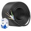 imageCable Matters UL Listed 10Gbps inWall CM Rated 23AWG Bare Copper Cat 6 Cable  500ft Solid UTP Cat6 Bulk Ethernet Cable Cat6 Ethernet Cord BlueBlack