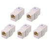 imageCable Matters UL Listed 5Pack 10Gbps Cat6 Keystone Coupler RJ45 Keystone Jack CouplerEthernet Female to Female Keystone Jack in Black for Patch Panel Wall PlateWhite