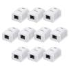 imageCable Matters UL Listed Cat6 5Pack RJ45 Surface Mount Box  1 Port in White Cat6 Ethernet Mount Box10Pack
