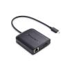 imageCable Matters USB C Hub DisplayPort 100W 4K240Hz USB C DisplayPort 14 Hub 480Mbps Ethernet 2X USB 100W Host Charging in Black  Thunderbolt 4  Thunderbolt 3 Port Compatible for MacBook ProBlack