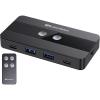 imageCable Matters USB C Switch for 2 Computers with Remote Control 10Gbps Data Transfer Shares 2X USBA and 2X USBC Peripherals Keyboard Mouse Printer SSD Data Only  No Video No Host Charging