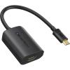 imageCable Matters USB C to HDMI Adapter USBC to HDMI Adapter Supporting 4K 60Hz and 60W Charging Black  Thunderbolt 4  USB4  Thunderbolt 3 Port Compatible with MacBook Pro iPad ProBlack