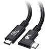 imageCable Matters USBIF Certified 20Gbps Right Angle USB 4 Cable 66ft Supports Up to 8K30Hz  4K120Hz Video 240W Charging 20Gbps Data Transfer Compatible with Thunderbolt 4 Cable MacBook XPS66 Feet
