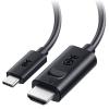 imageCable Matters Unidirectional USB C to HDMI 21 Cable  6ft Support 4K240Hz and 8K60Hz HDR  Thunderbolt 4 Thunderbolt 5 USB 4 Compatible with MacBook Pro XPS ThinkPad  Max 4K 60Hz on macOS10 Feet