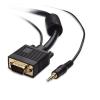 imageCable Matters VGA Cable with Audio SVGA Monitor Cable with 35mm Stereo Audio 6 Feet6 Feet