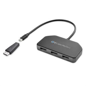 imageCable Matters 101075 Triple Monitor Mini DisplayPortDisplayPort Hub 3X 4K Display Port Splitter 3Port DP 14 Enabled for 8K and 4K 120Hz HDR for Windows Only NOT Compatible with macOS