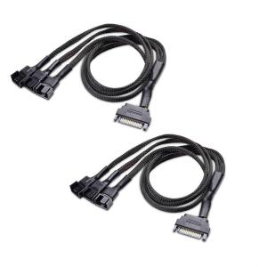 imageCable Matters 2Pack 3 Computer Case Fan Splitter Cable with SATA Power  16 Inches