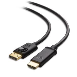 imageCable Matters 2Pack Unidirectional DisplayPort to HDMI Cable  6ft GoldPlated DP to HDMI Cable Display Port to HDTVMonitorProjector Conversion Cord10 Feet