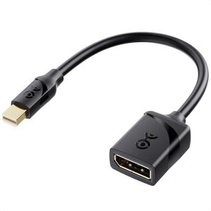 imageCable Matters 324Gbps 8K Mini DisplayPort to DisplayPort 14 Adapter Mini DP to DP 14 in Black  8K60Hz 4K240Hz Resolution Ready  Thunderbolt and Thunderbolt 2 Port Compatible1Pack