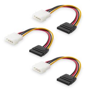 imageCable Matters 3Pack 4 Pin Molex to SATA Power Cable SATA to Molex  6 Inches