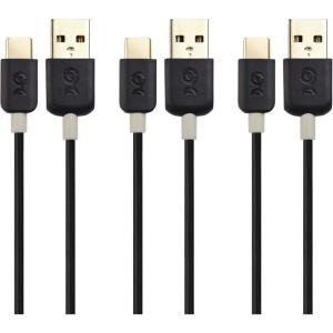 imageCable Matters 3Pack USB to USB C Charging Cable 66 ft with 3A Fast Charging in Black for iPhone 1615 Samsung Galaxy S23 Ultra S23 S22 Note 20 LG G8 Google Pixel 7a iPad Pro Nintendo SwitchBlack