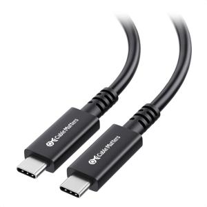 imageCable Matters 40Gbps Active USB4 Cable 98 ft  3m Supports Up to 8K60Hz  4K240Hz Video 100W Charging 40Gbps Data Transfer Compatible with Thunderbolt 4 VR Headset MacBook XPS Surface Pro164 Feet  5m