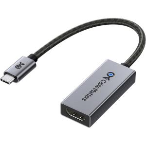 imageCable Matters 48Gbps Unidirectional USB C to HDMI 21 Adapter for macOS Supports 8K60Hz  4K240Hz HDR Thunderbolt 5 to HDMI Adapter Compatible with Thunderbolt 5 Laptops