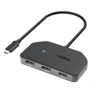 imageCable Matters 4K60Hz Triple Display USB C MST Hub 2X DisplayPort 14 1x HDMI 20 with 100W Charging for Windows  Not Compatible with macOS