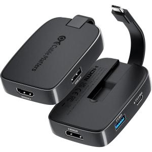 imageCable Matters 4in1 Portable USB C Hub HDMI 4K60Hz ampamp 100W Charging for iPhone 1615 Pro 10Gbps USBC Digital AV Multiport Adapter USBC HDMI Hub Compatible with Thunderbolt 4 for MacBook XPS