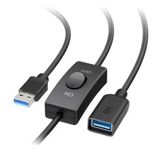 imageCable Matters 5Gbps USB 30 Extension Cable with On Off Switch with Data 6 ft Support Both Data and Power USB 30 On Off SwitchUSB On Off Switch6 Feet