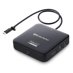imageCable Matters 7in1 Dual 4K 60Hz USB C DisplayLink Dock DisplayLink Docking Station with 2x DisplayPort Gigabit Ethernet 10Gbps USB SD Reader100W PD for MacBook All M1M2M3M4 Models ampamp Windows
