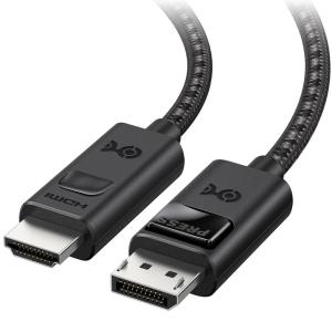 imageCable Matters 8K DisplayPort to HDMI 21 Cable  6ft with 4K 240Hz  8K 60Hz Unidirectional Display Port to HDMI 21 Cable Supports RTX4080 RX7900 Not Work with PS5Xbox No VRR Support