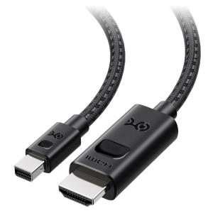 imageCable Matters 8K Mini DisplayPort 14 to HDMI 21 Cable  6ft  18m with 4K 240Hz  8K 60Hz Unidirectional Mini Display Port to HDMI 21 Cable Black
