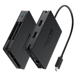 imageCable Matters 8in1 Portable 40Gbps Dual HDMI USB4 Hub USB 4 Dock with 2X 4K60Hz or 1x 4K120Hz  8K30Hz 100W PD Gigabit Ethernet Compatible with Thunderbolt 4 macOSs Display Limitation