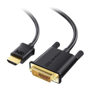 imageCable Matters CL3 inWall Rated BiDirectional HDMI to DVI Cable  6ft DVI to HDMI Cable HDMI14 to DVID Dual Link Cord Black6 Feet