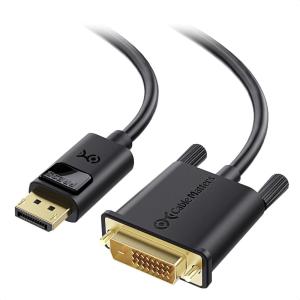 imageCable Matters DisplayPort to DVI Cable DP to DVI Cable 6 Feet3 Feet