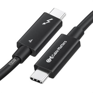 imageCable Matters Intel Certified 40Gbps Active Thunderbolt 4 Cable 66 ft with 100W Charging and 8K Video  Fully Compatible with USB CUSBC USB 4  USB4 and Thunderbolt 3Black