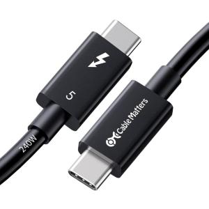 imageCable Matters Intel Certified 80Gbps Thunderbolt 5 Cable with up to 120Gbps Bandwidth Boost and 240W Charging  1m  33ft Compatible with Thunderbolt 4 USB4 and USB C BlackBlack