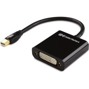 imageCable Matters Mini DisplayPort to DVI Adapter Mini DP to DVI in Black  Thunderbolt and Thunderbolt 2 Port CompatibleBlack