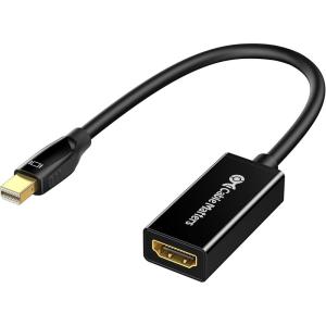 imageCable Matters Mini DisplayPort to HDMI Adapter Mini DP to HDMI in Black  Thunderbolt and Thunderbolt 2 Port CompatibleBlack