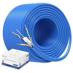 imageCable Matters UL Listed 10Gbps CM Rated 24AWG Stranded Cat 6 Ethernet Cable  500ft Bare Copper UTP Cat6 Spool for Ethernet Patch Cable Blue500FT