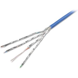 imageCable Matters UL Listed 10Gbps inWall CM Rated 23AWG Bare Copper Shielded Cat 6A Cable  1000ft Solid SSTP SFTP Shielded Cat6a Bulk Ethernet Cable Cat6a Ethernet Cord Blue