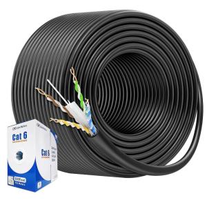 imageCable Matters UL Listed 10Gbps inWall Riser Rated CMR 23AWG Bare Copper Cat6 Ethernet Cable  500ft Cat 6 Ethernet Cable Spool Cat 6 Cord Bulk BlueBlack