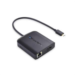 imageCable Matters USB C Hub DisplayPort 100W 4K240Hz USB C DisplayPort 14 Hub 480Mbps Ethernet 2X USB 100W Host Charging in Black  Thunderbolt 4  Thunderbolt 3 Port Compatible for MacBook ProBlack