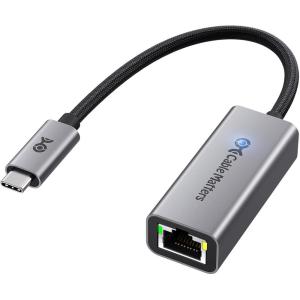 imageCable Matters USB C to 5Gb Ethernet Adapter 5 Gigabit Network Speed USB C to Ethernet Adapter Compatible with USB 4 Thunderbolt 45 Plug ampamp Play for MacBook Laptop and USBC Devices