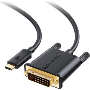 imageCable Matters USB C to DVI Cable USBC to DVI Cable 6 ft  Thunderbolt 4  USB4  Thunderbolt 3 Port Compatible with MacBook Pro Dell XPS 13 15 HP Spectre x360 Surface Pro10 ft