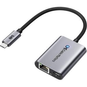 imageCable Matters USB C to Ethernet Adapter with 140W Charging Gigabit Ethernet to USB C Adapter Compatible with MacBook Pro Dell XPS Surface Up to 480Mbps for Chromecast with Google TV 2020 ampamp Later