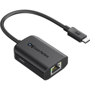 imageCable Matters USB C to Gigabit Ethernet Adapter with 100W Charging Compatible with MacBook Pro Dell XPS Surface Pro  Up to 480Mbps for Chromecast with Google TV Google TV Chromecast 2020 Version