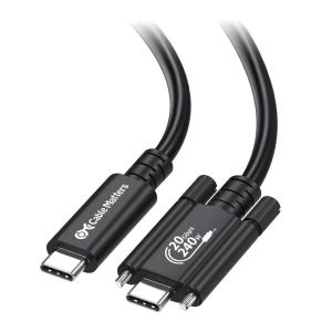 imageCable Matters USBIF Certified 20Gbps USB4 Cable with Side Screw Lock 66ft Up to 8K30Hz  4K120Hz Video 240W Charging 20Gbps Data Transfer USB C Cable with Screw LockUSB C Locking Cable