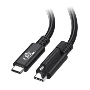 imageCable Matters USBIF Certified 20Gbps USB4 Cable with Top Screw Lock 66ft Up to 8K30Hz  4K120Hz Video 240W Charging 20Gbps Data Transfer USB C Cable with Screw LockUSB C Locking Cable