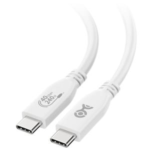 imageCable Matters USBIF Certified 40Gbps USB 4 Cable  33ft Supports Up to 8K60Hz  4K240Hz Video 240W Charging 40Gbps Data Transfer USB4 Cable Black Compatible with Thunderbolt 4 MacBookWhite