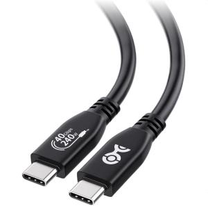 imageCable Matters USBIF Certified 40Gbps USB 4 Cable  33ft Supports Up to 8K60Hz  4K240Hz Video 240W Charging 40Gbps Data Transfer USB4 Cable Black Compatible with Thunderbolt 4 MacBookBlack