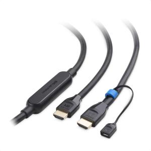 imageCable Matters Unidirectional Active 48Gbps Ultra HD 8K Long HDMI Cable 25 ft  75m with HDR for PS5 Xbox Series XS RTX3080  3090 RX 68006900 Apple TV and More25 ft