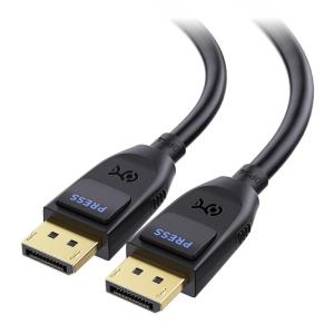 imageCable Matters VESA Certified 40Gbps DisplayPort 21 Cable 2m66ft DP40 Cable 8K 120Hz 4K 240Hz in Black with FreeSync GSYNC and HDR for Gaming Monitor PC RTX 40804090 RX 790098 Feet
