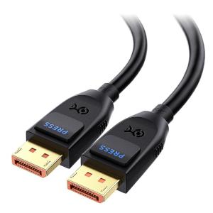 imageCable Matters VESA Certified 80Gbps DisplayPort 21 Cable  66ft  2m DP80 Cable with 16K 60Hz 8K 240Hz 4K 240Hz FreeSync GSYNC and HDR for Gaming Monitor PC RTX 40804090 RX 7900 Black33 Feet