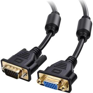 imageCable Matters VGA Extension Cable VGA Cable Male to Female  6 Feet Not MaletoMale Not for DB9Serial Use6 Feet