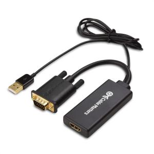 imageCable Matters VGA to HDMI Adapter for Monitor and TV VGA to HDMI Converter with Audio Support