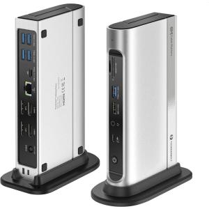 imageIntel Certified Cable Matters 16in1 40Gbps Thunderbolt 4 Dock with Thunderbolt Share  Quad 4K Video2X DP 2X HDMI for Windows Dual 4K DP or HDMI for MacBook Pro M1M2M3M4 ProMax 100W PD